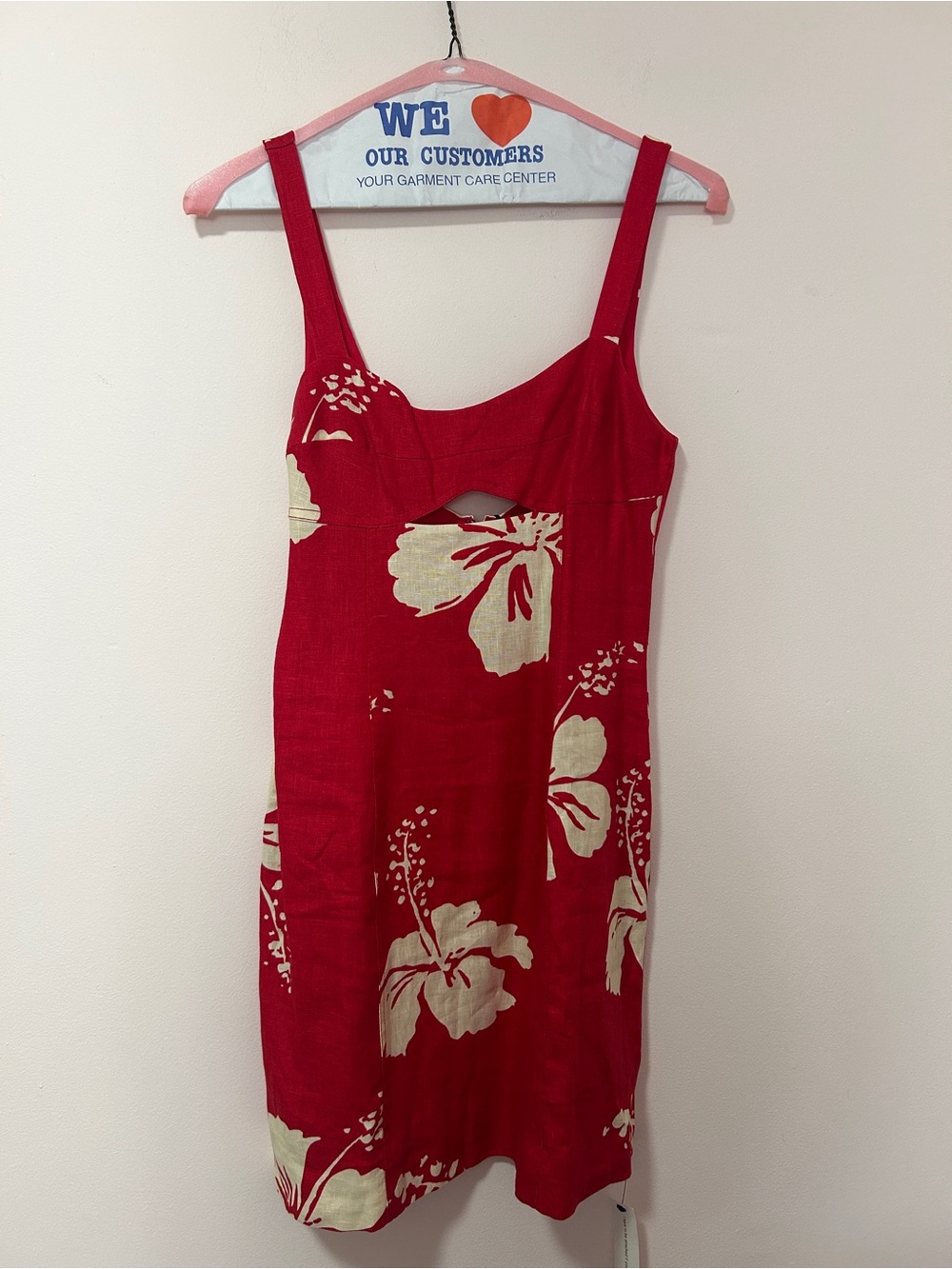Reformation Belma Linen Dress in Paradise Lost Size 8